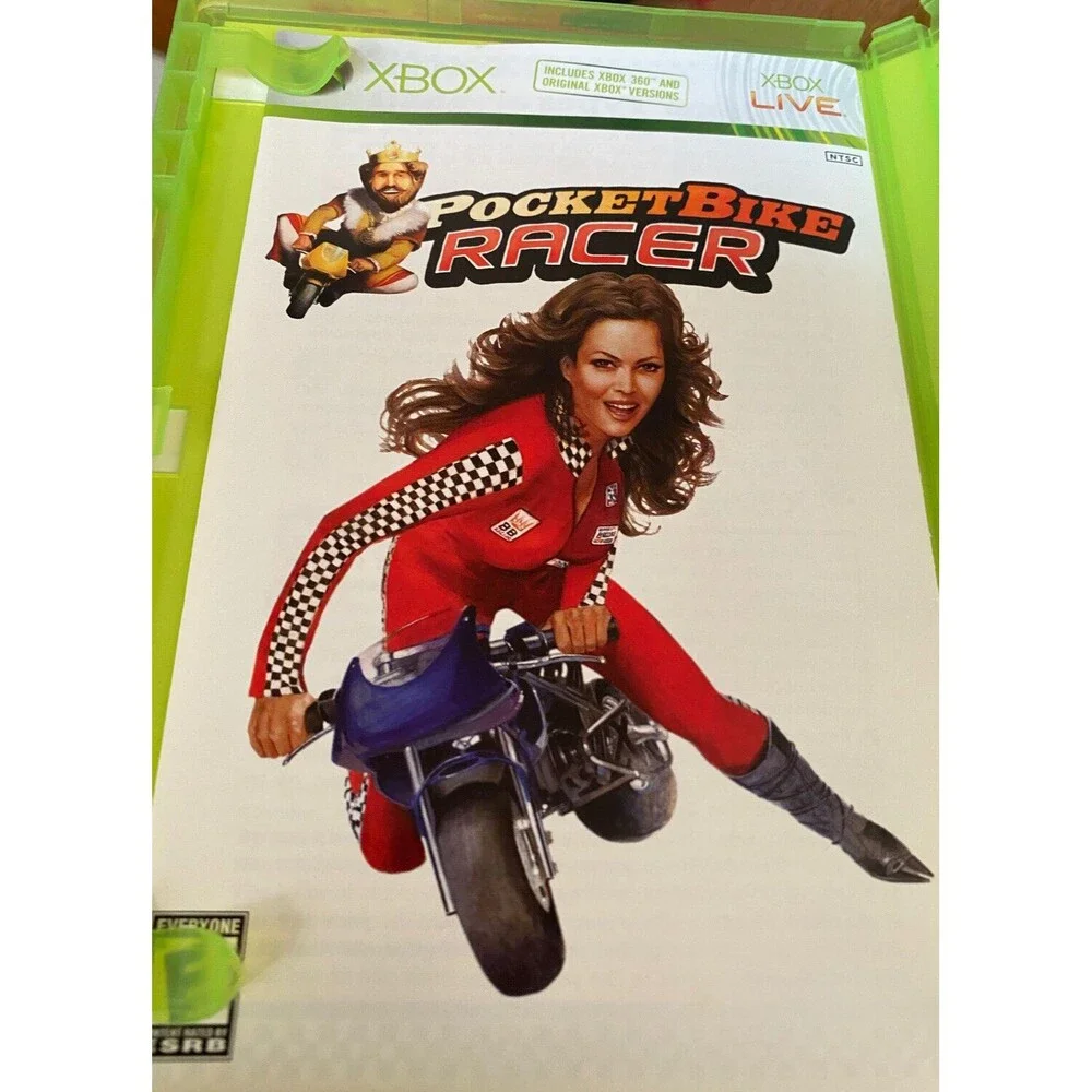 Pocket Bike Racer Game Microsoft Xbox 360 Racing Burger King Case Manual Rated E